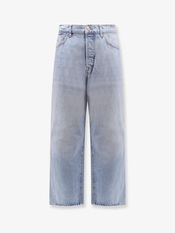 Cotton jeans with back logo patch - STUSSY - gender_Man