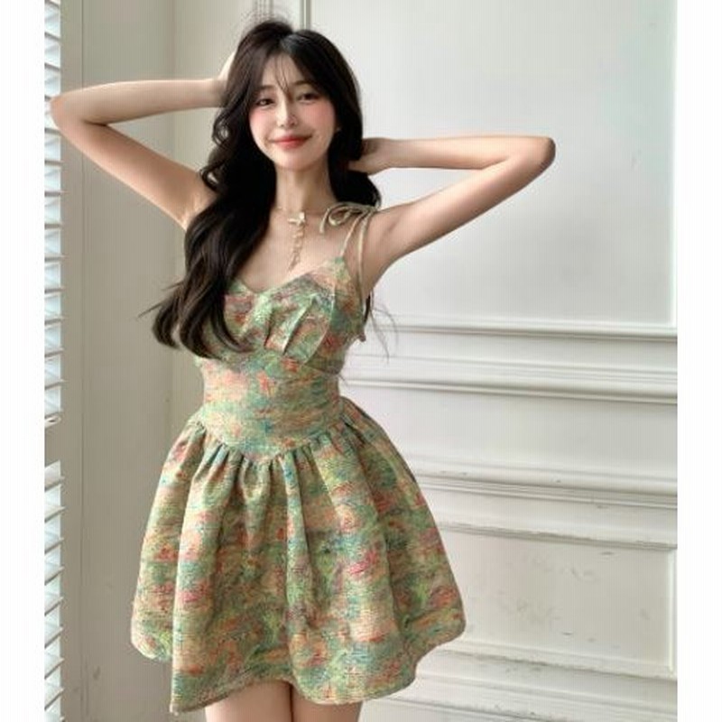 ホルターネックミニドレス 春夏 ワンピース ワンピ サマーワンピース ホルターネック マルチカラー ミニ フレア リゾートワンピ かわいい キュート ふんわり セ 通販 Lineポイント最大0 5 Get Lineショッピング