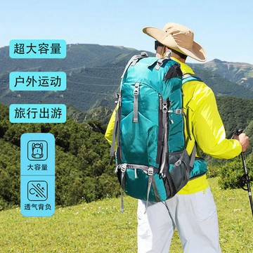 🚀桃園發出🚀 新款雙肩包大容量登山包防潑水運動戶外徒步包多功能行李背包背囊