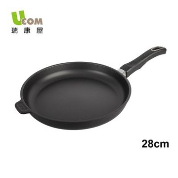 【UCOM 瑞康屋】丹麥黑魔法不沾鍋-晶鑽早餐鍋28cm無蓋(電磁爐可用)