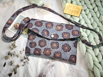 隨行包系列-美國限量棉布燙金灰底玫瑰花款隨行包拉鍊袋-散步包--