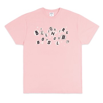 BILLIONAIRE BOYS CLUB NUMBER SS TEE 短袖T恤 粉