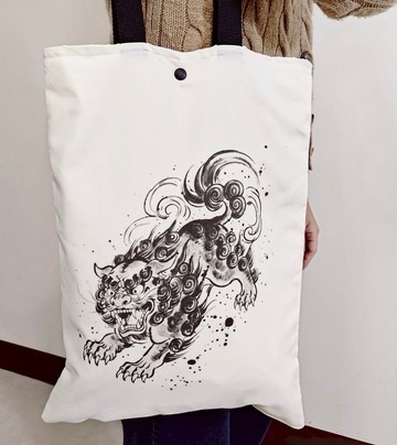 愛心公益客製品 - 江湖在走護身符要有托特包