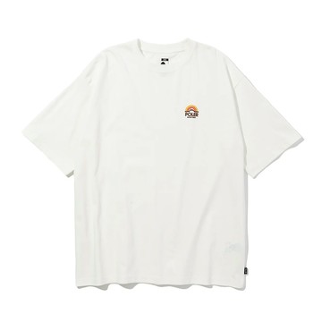 日本限定 POLER RAINBOW RELAX FIT TEE / POLER 經典彩虹舒適寬版短袖 / 白色