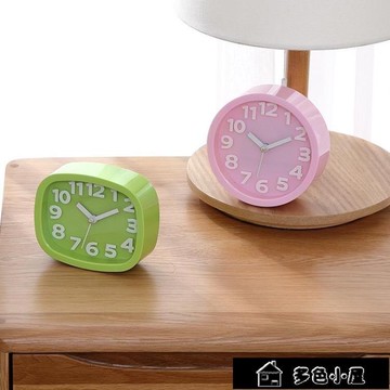 鬧鐘 台式創意個性學生兒童鐘表床頭靜音石英鐘桌面小擺件鬧鐘電子時鐘【林之舍】