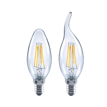 DanceLight 燈絲蠟燭燈 4W E14 復古暖光 鎢絲燈泡 全電壓 高光效(10入)