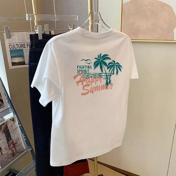 夏季復古新款潮流2026印花休閒青年男裝炫酷氣質T恤圓領衣服上衣