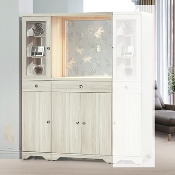 MUNA家居  溫士頓雪杉白色4尺雙面屏風高鞋櫃(共兩方向)  121.9X41.5X191cm