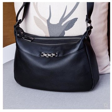 香港春秋新款時尚女士真皮軟皮包包女斜挎包簡約百搭休閑單肩潮包