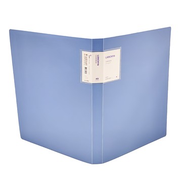 連勤牌文具 PP 莫蘭迪色系 40入 資料簿  藍色  1個