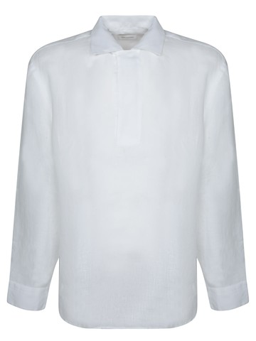 Tagliatore White Linen Shirt