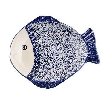 波蘭陶 波蘭陶 月墜星空系列 魚形深盤 25cm