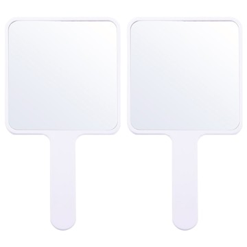 STM 手柄方鏡(大)  白色  2個