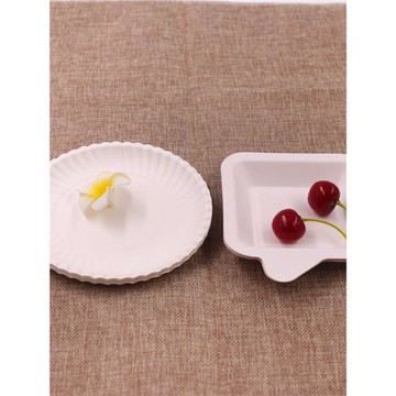 一次性加厚方形生日蛋糕盤子手工DIY圓形紙碟甜品糕點紙盤水滴盤