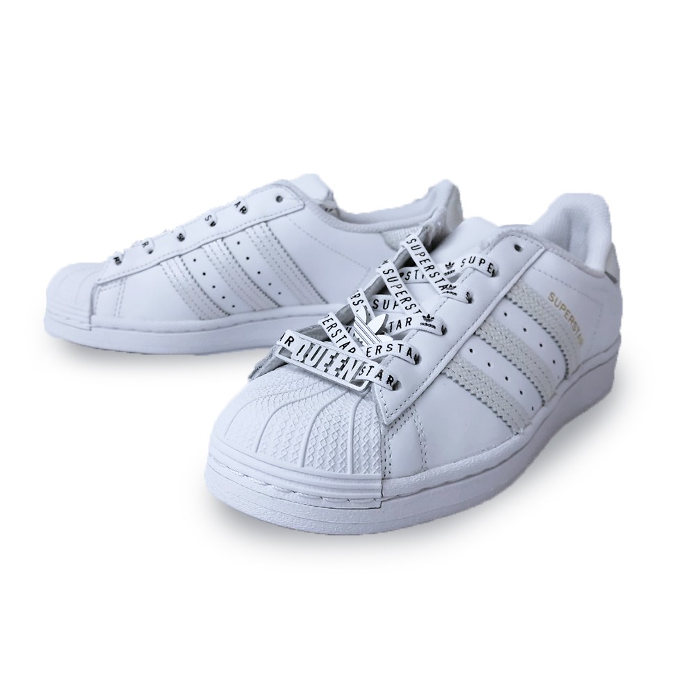 Adidas SUPERSTAR 球鞋皇后三線反光特殊款女鞋白底FV3392 Sneakers542
