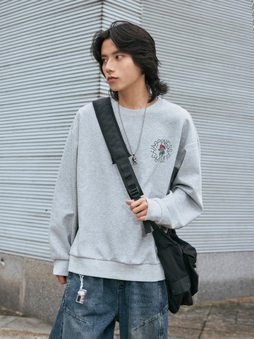 立體燙印紅帽彩色小人大學T