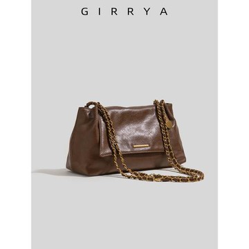 GIRRYA秋冬復古大包大容量托特包包女2024新款高級感通勤單肩包潮