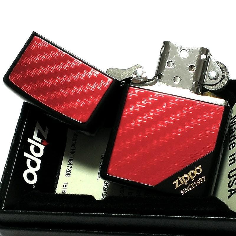 ZIPPO ライター レッドカーボン ブラック＆レッド ジッポー