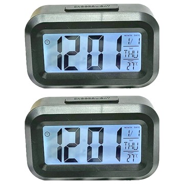 電子鬧鐘Set  黑色  2個