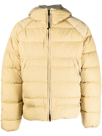 C.P. Company - Eco-Chrome R padded hooded jacket - men - Polyamide/Polyamide/Polyester/Feather Down - 48 - Neutrals