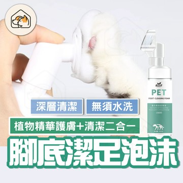 《家有毛孩🐾》寵物腳底清潔泡沫 寵物潔足泡沫 貓咪狗狗腳掌護理 貓貓狗洗腳泡沫 除臭洗腳液 寵物清潔用品