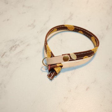 貓 項圈 花生省魔術 咖啡 雙面設計 可加購吊牌 贈鈴鐺