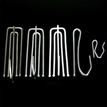 。四叉鉤布簾S鉤韓式布鉤窗簾布上的配件布勾掛鉤金屬布帶不繡鋼