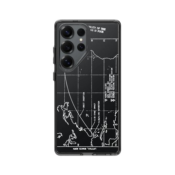 Galaxy S25 Ultra Clear 酷墨灰 - NASA - 火箭軌跡 (White)