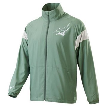 Mizuno 美津濃 防潑水外套 男裝 套裝 刷毛 綠 32TEC55130