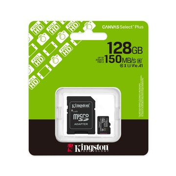 Kingston【 Canvas Select Plus microSD KTCS3 】記憶卡 128GB