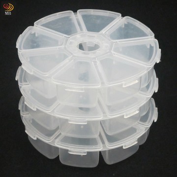 月陽圓型8格雜物收納盒萬用盒藥盒超值3入(RP83)