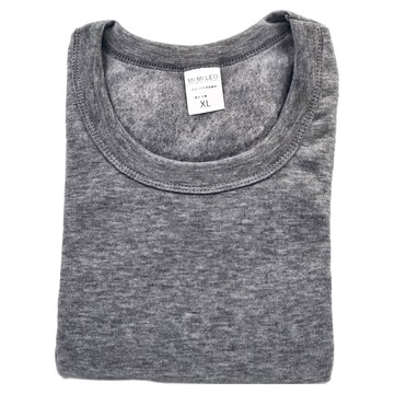 MI MI LEO 台灣製內刷毛男發熱/衛生/內搭保暖上衣  XL  灰色