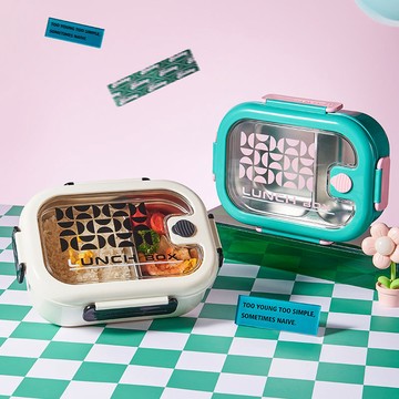 🔥優選🔥食品級不銹鋼保溫飯盒兒童小學生專用分格便噹餐盒上班族餐盤