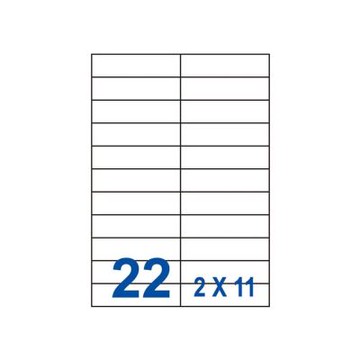 裕德 三用 電腦 標籤 22格 27X105mm 白色 1000張 /箱 UH27105-1K