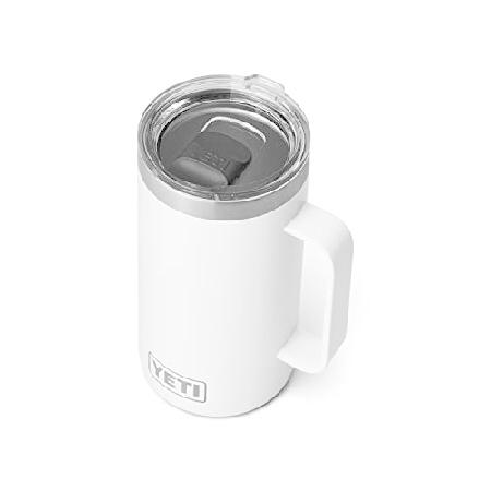 YETI Rambler 24 oz Mug, Vacuum Insulated, Stainless Steel with MagSlider Lid, White並行輸入