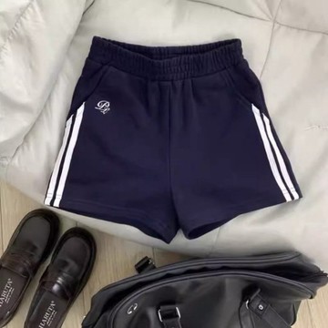 美式復古刺繡運動風休閒褲女夏季新款辣妹中腰a字顯瘦百搭熱短褲 YC059
