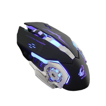 自由狼v5機械滑鼠 有線遊戲臺式機械無聲電競