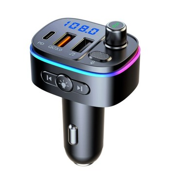 BRUCE FM/BT音樂轉換器 i樂團 黑BR-844992 FM藍牙音樂(車麗屋)