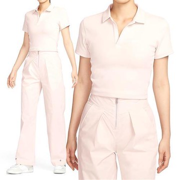 Nike NSW ESSNTL Polo 女 米 LOGO 基本款 POLO衫 休閒 舒適 短袖 DV7885-104