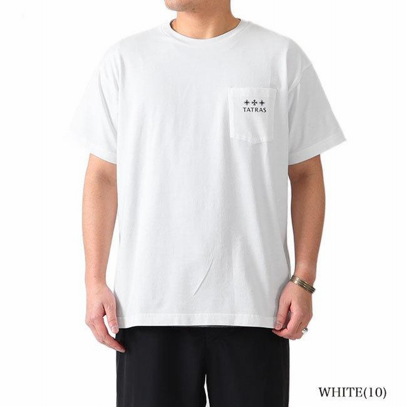 TATRAS タトラス バックロゴ 胸ポケット Tシャツ MTAT21S8122-M 半袖T