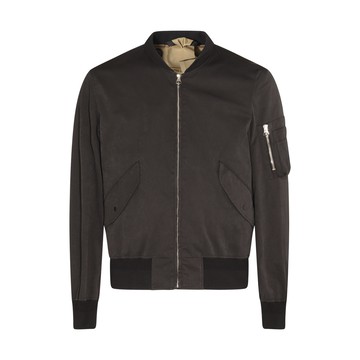 Ten-c - Black Cotton Blend Utility Casual Jacket