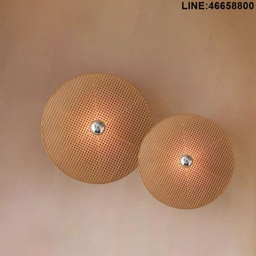 免運 熱銷 快速出貨 吊燈 藤藝燈具 餐廳燈 民宿燈 客廳壁燈侘寂風藤編中古民宿日式酒店臥室床頭復古過道玄關墻燈具