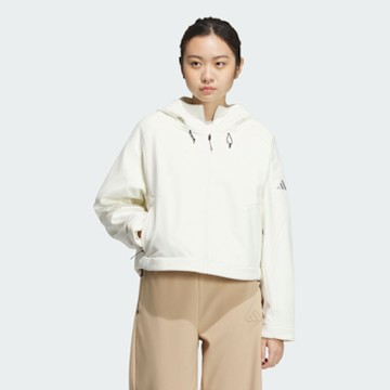 【adidas 愛迪達】 MODERN TECH 連帽外套 女 JM8858