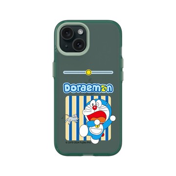 iPhone 15 Clear 憂墨綠 - 哆啦A夢 Doraemon - 可怕的老鼠