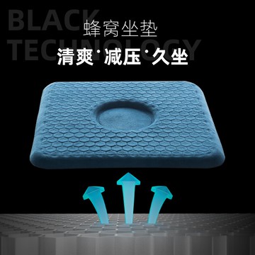 椅子冰墊凝膠蜂巢冰涼座坐墊蜂窩清涼墊夏季透氣學生汽車椅墊