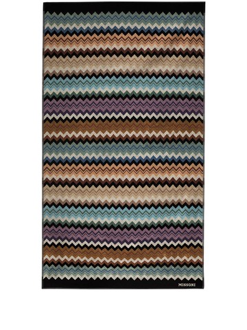 Missoni Home - Adam zigzag beach towel - unisex - Cotton - One Size - Blue