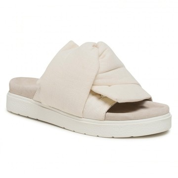 Inuikii 瑞士健足護脊手工鞋-女款 Knot 竹纖維涼拖鞋 底高3公分 白色 IT 36/37/40