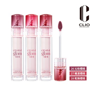 CLIO珂莉奧 水晶糖心光潤唇釉3.4g(櫻桃限定版)-多款任選