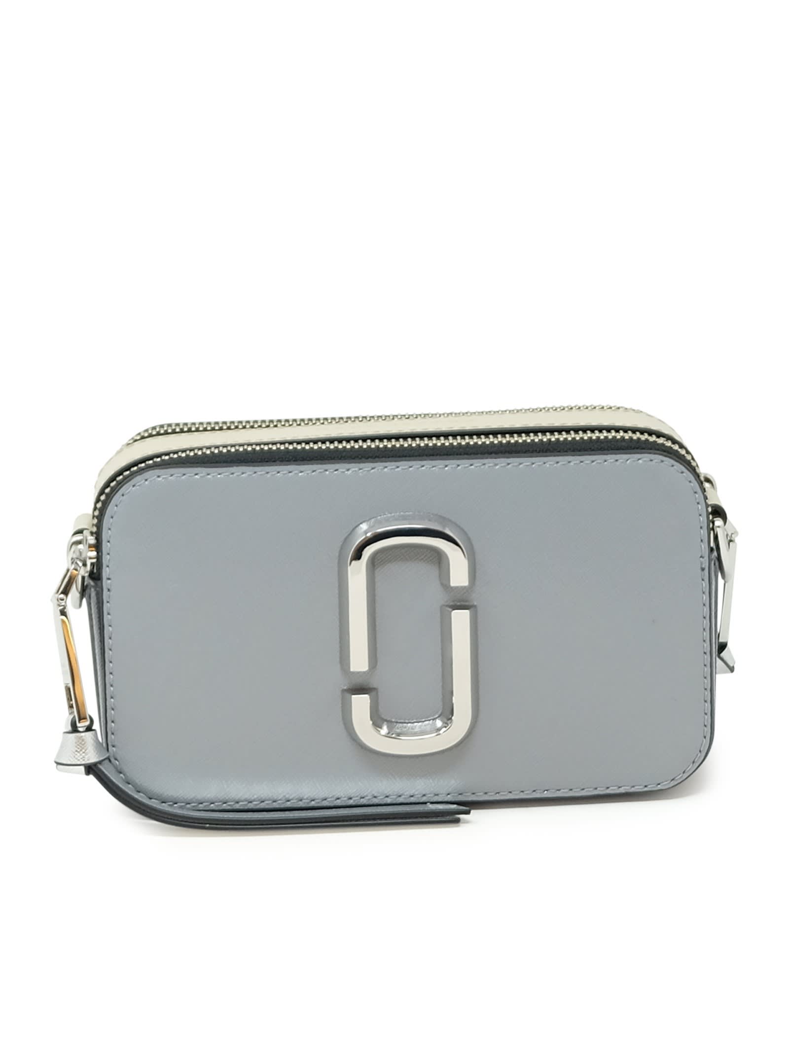 Marc Jacobs Wolf Grey Leather The Snapshot Bag