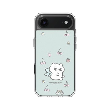 iPhone Air Clear Case（相機按鈕） 透明 - 爽爽貓 Song Song Meow by SECOND - Cherry wing